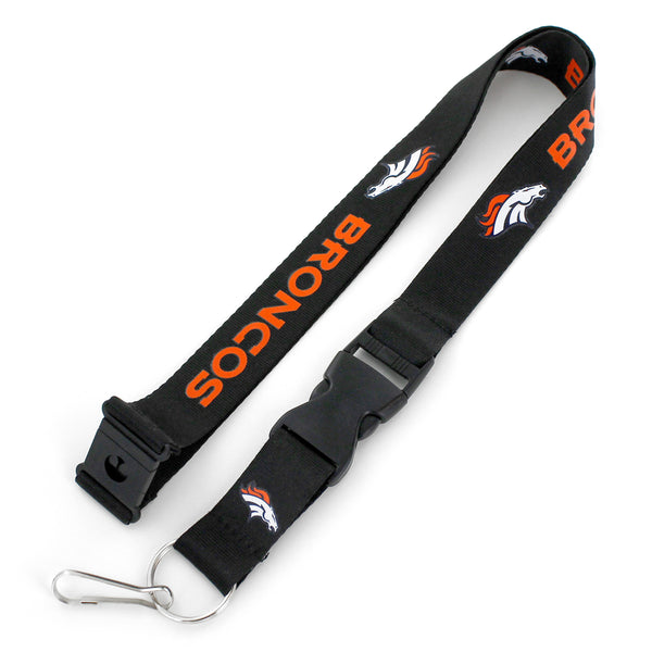 WHOLESALE DENVER BRONCOS (BLACK) TEAM LANYARD