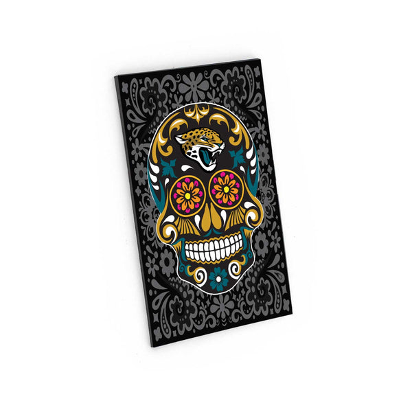 WHOLESALE JACKSONVILLE JAGUARS SUGAR SKULL PATTERN MAGNET