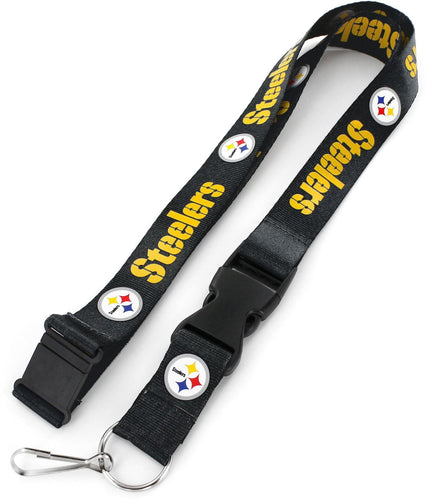 WHOLESALE PITTSBURGH STEELERS (BLACK) TEAM LANYARD