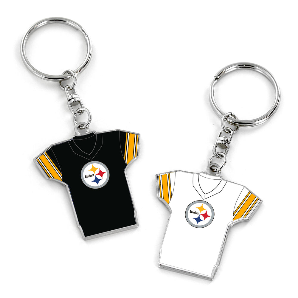 WHOLESALE PITTSBURGH STEELERS REVERSIBLE HOME/AWAY JERSEY KEYCHAIN