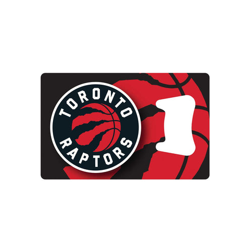 WHOLESALE TORONTO RAPTORS CREDIT CARD BOTTLE OPENER MAGNET