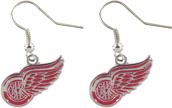 WHOLESALE DETROIT RED WINGS DANGLER EARRINGS