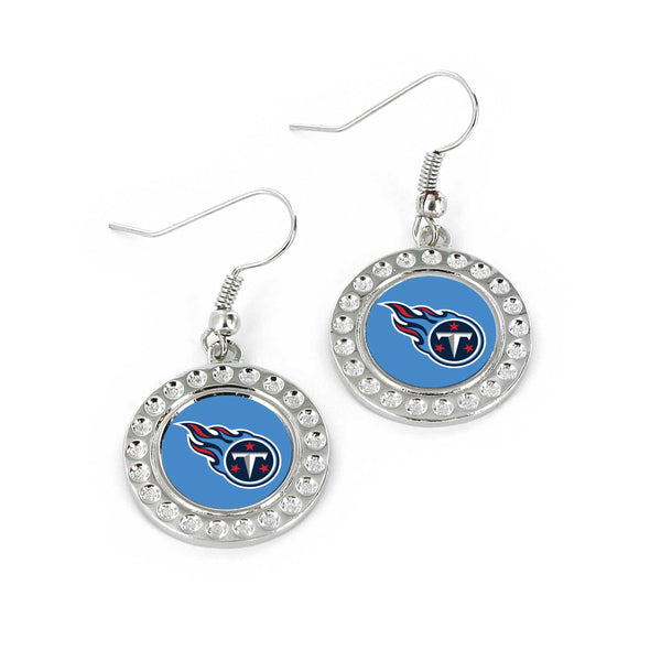 WHOLESALE TENNESSEE TITANS DIMPLE EARRINGS (FJ-1080)