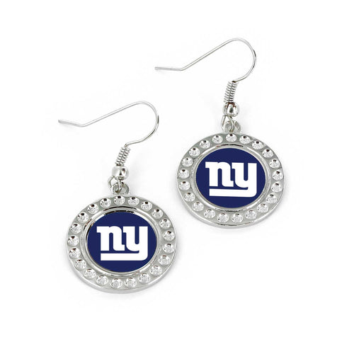 NEW YORK GIANTS DIMPLE EARRINGS (FJ-1080)
