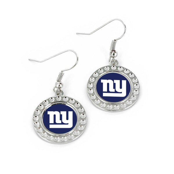 NEW YORK GIANTS DIMPLE EARRINGS (FJ-1080)