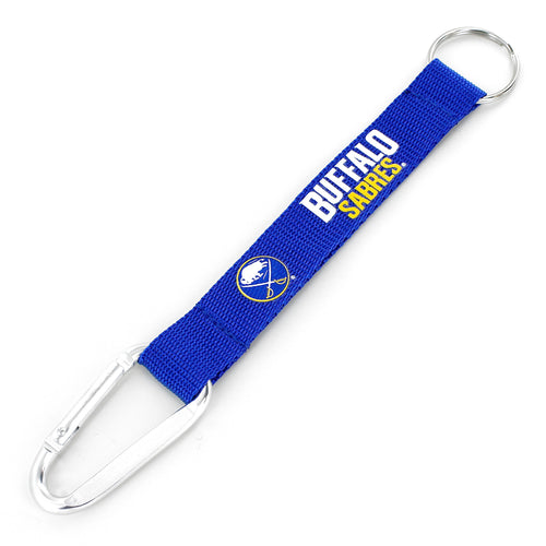 BUFFALO SABRES (BLUE) CARABINER LANYARD KEYCHAIN