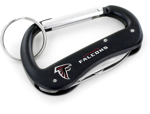 WHOLESALE ATLANTA FALCONS CARABINER MULTI TOOL KEYCHAIN (SP)