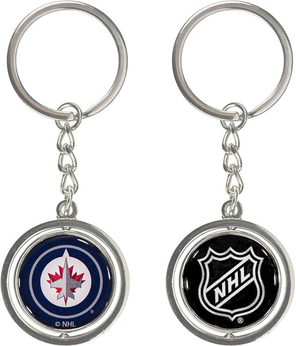 WHOLESALE WINNIPEG JETS SPINNING KEYCHAIN