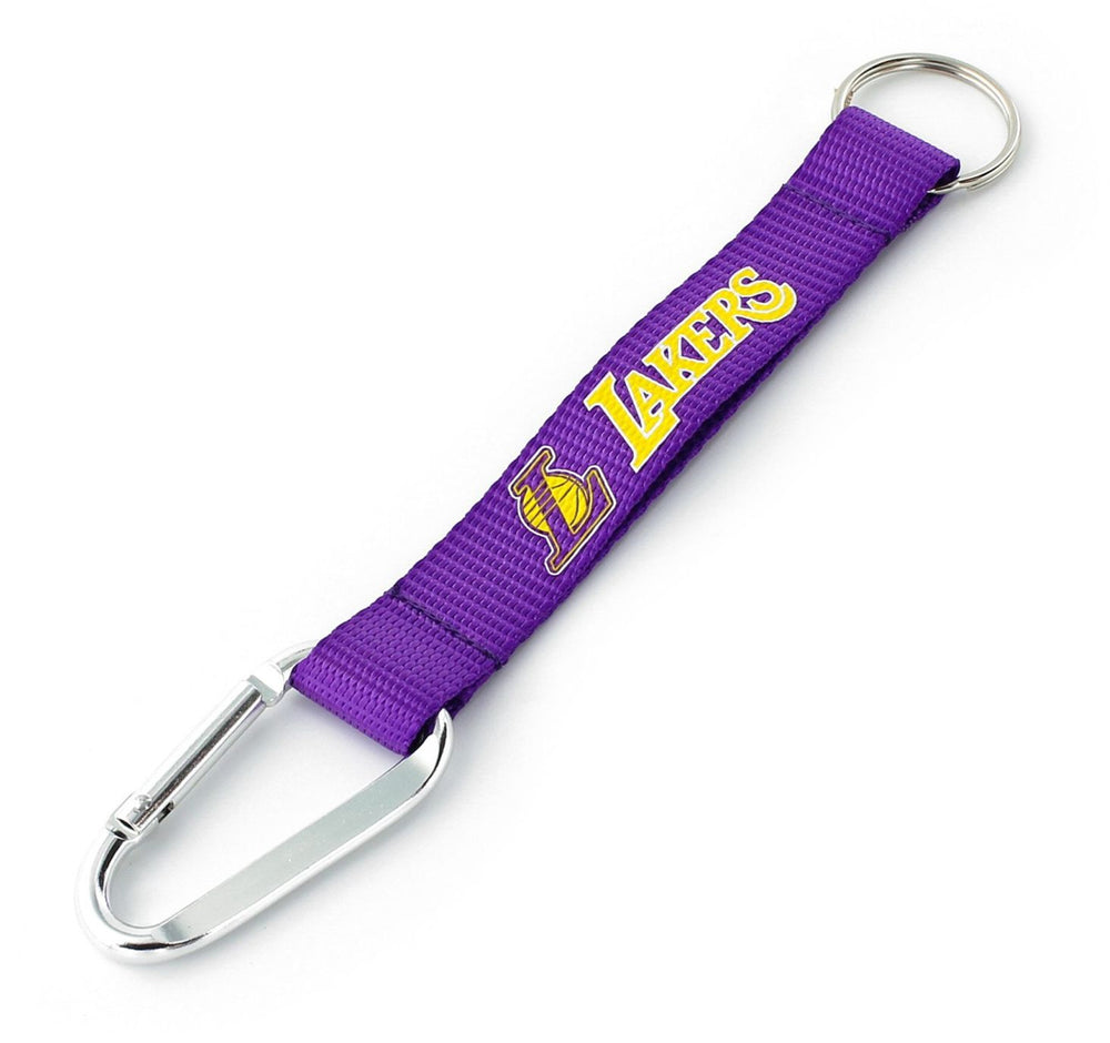 WHOLESALE LOS ANGELES LAKERS (PURPLE) CARABINER LANYARD KEYCHAIN