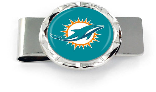 WHOLESALE MIAMI DOLPHINS DIAMOND CUT MONEY CLIP