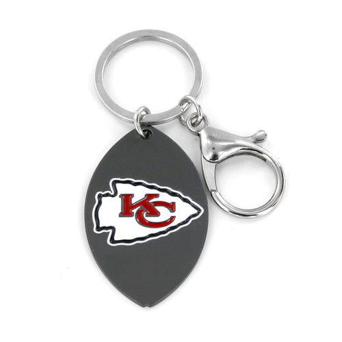 WHOLESALE KANSAS CITY CHIEFS MATTE FINISH FOOTBALL KEYCHAIN