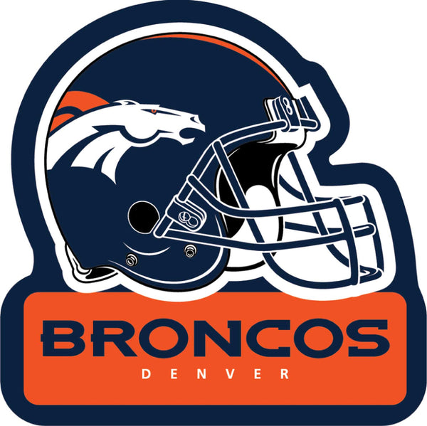 DENVER BRONCOS HELMET WORDMARK MAGNET