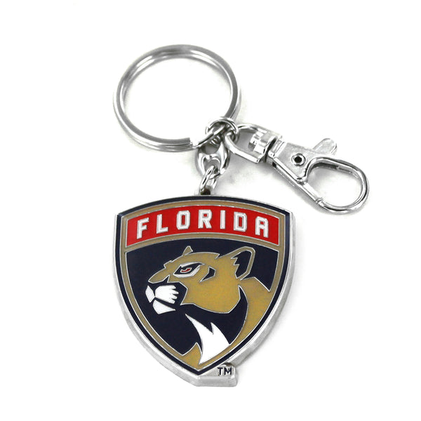 WHOLESALE FLORIDA PANTHERS TEAM LOGO HEAVYWEIGHT KEYCHAIN