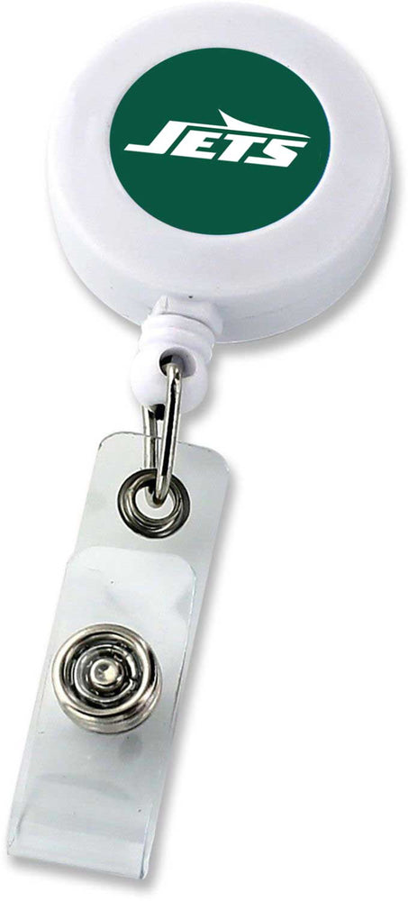 WHOLESALE NEW YORK JETS (WHITE) BADGE REEL (NE)