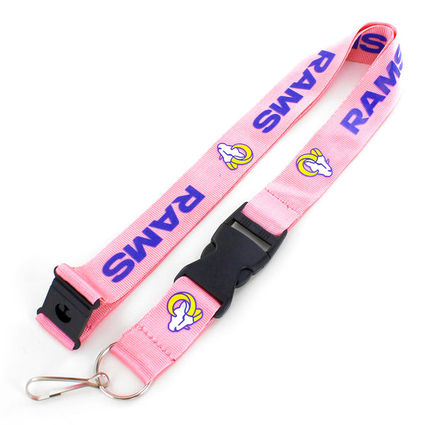 WHOLESALE LOS ANGELES RAMS (PINK) TEAM LANYARD