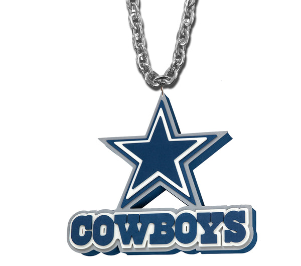 WHOLESALE DALLAS COWBOYS (SILVER) WORDMARK SUPER FAN CHAIN