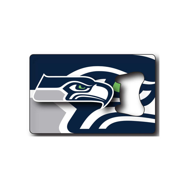 WHOLESALE SEATTLE SEAHAWKS CREDIT CARD BOTTLE OPENER MAGNET
