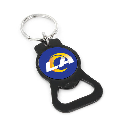 WHOLESALE LOS ANGELES RAMS BLACK BOTTLE OPENER KEYCHAIN