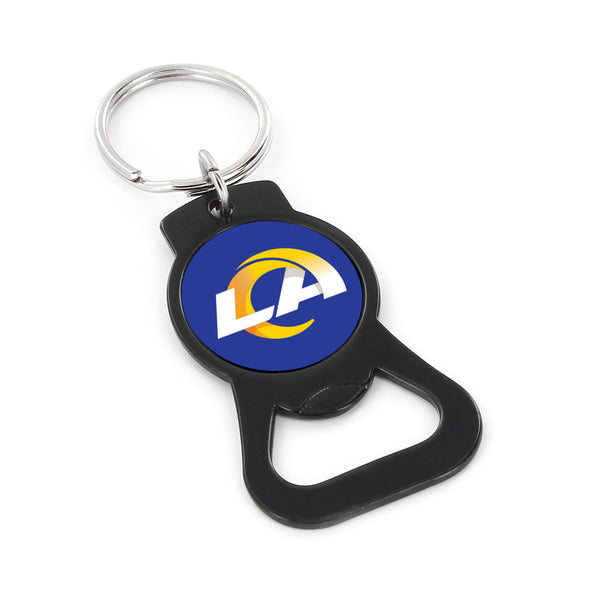 WHOLESALE LOS ANGELES RAMS BLACK BOTTLE OPENER KEYCHAIN
