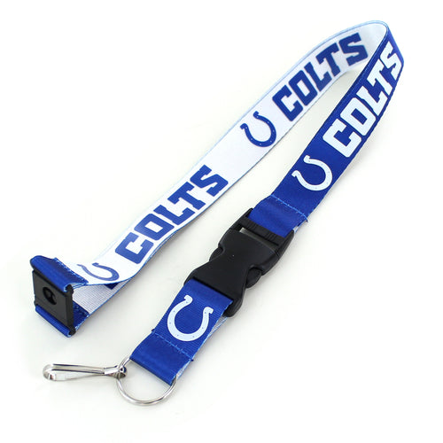 WHOLESALE INDIANAPOLIS COLTS (BLUE/WHITE) REVERSIBLE LANYARD