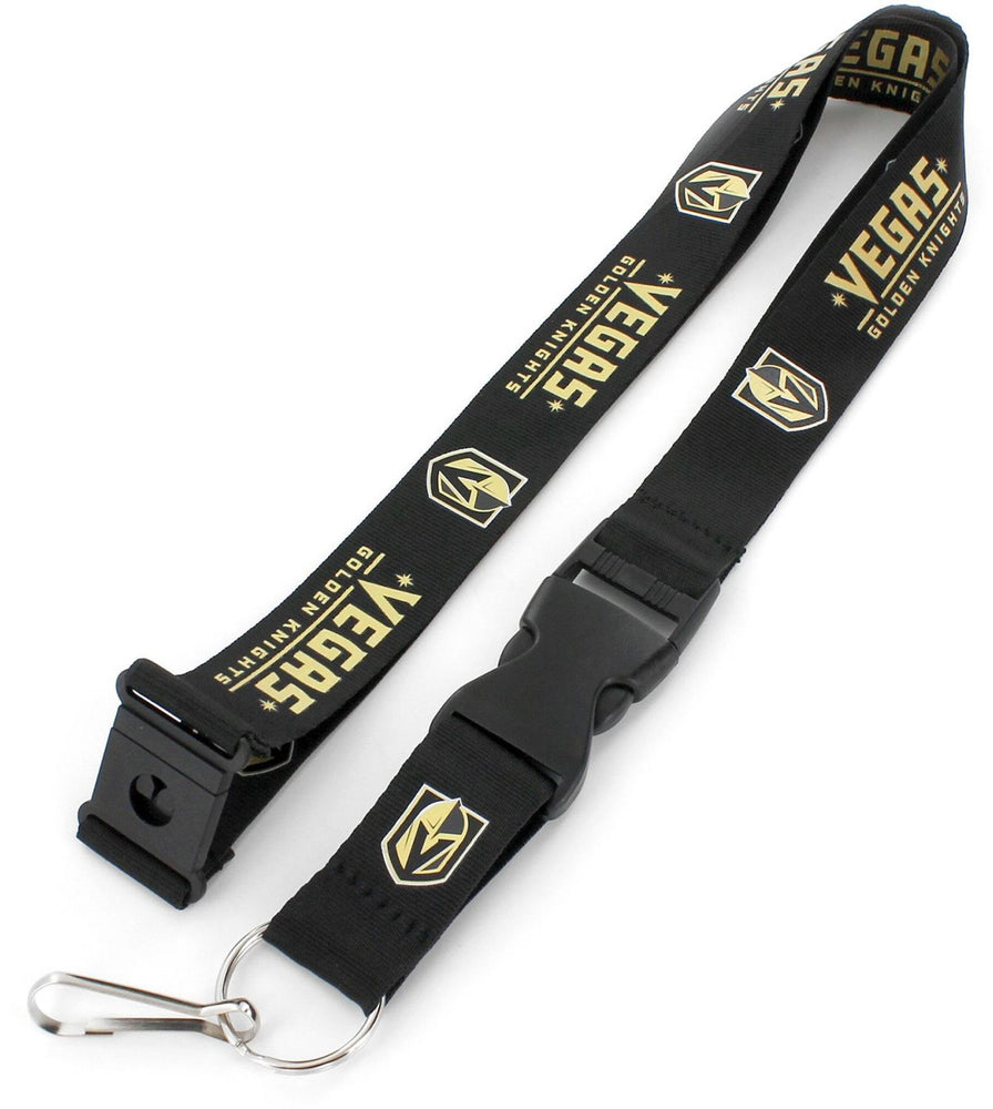 WHOLESALE LAS VEGAS GOLDEN KNIGHTS (BLACK) TEAM LANYARD