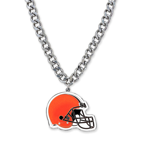 WHOLESALE CLEVELAND BROWNS HEAVYWEIGHT TEAM LOGO NECKLACE