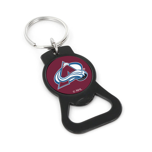 WHOLESALE COLORADO AVALANCHE (BLACK) BOTTLE OPENER KEYCHAIN