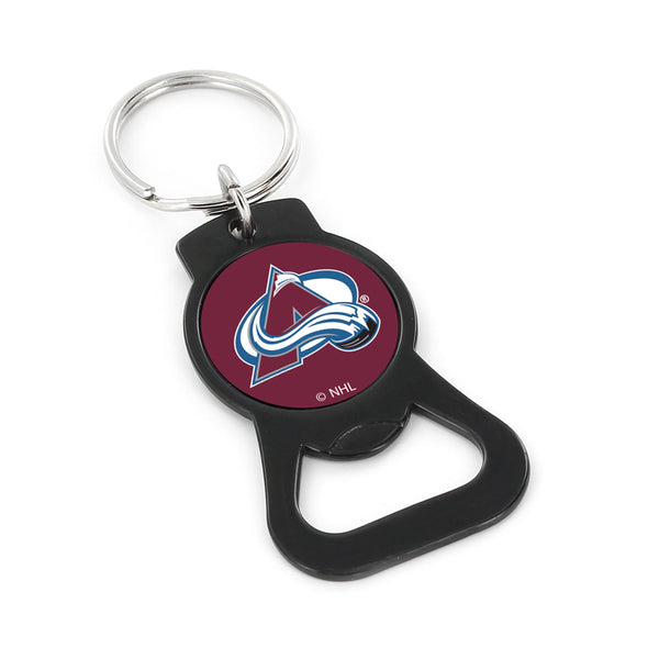 WHOLESALE COLORADO AVALANCHE (BLACK) BOTTLE OPENER KEYCHAIN