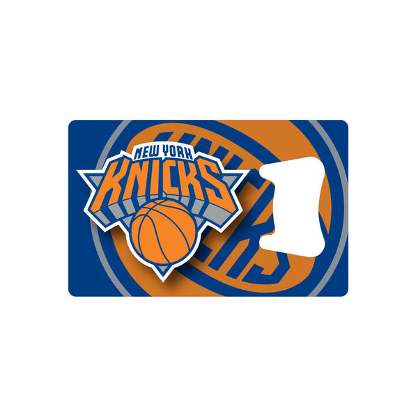 NEW YORK KNICKS CREDIT CARD BOTTLE OPENER MAGNET