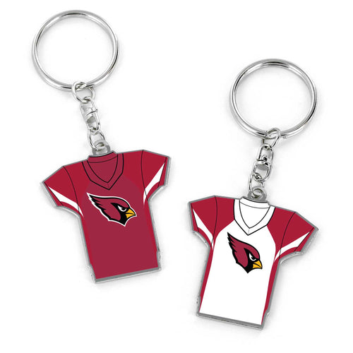 ARIZONA CARDINALS REVERSIBLE HOME/AWAY JERSEY KEYCHAIN