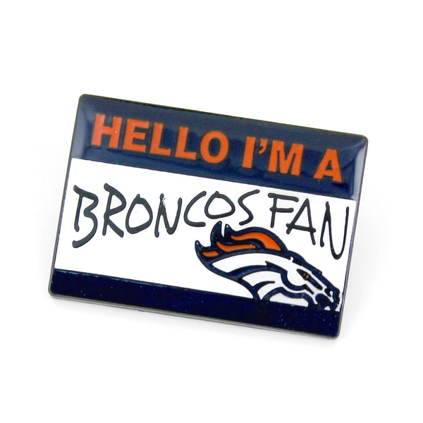WHOLESALE DENVER BRONCOS NAME TAG PIN