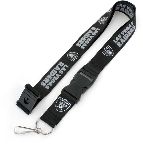 WHOLESALE LAS VEGAS RAIDERS "LV" (BLACK) TEAM LANYARD
