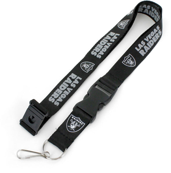WHOLESALE LAS VEGAS RAIDERS "LV" (BLACK) TEAM LANYARD