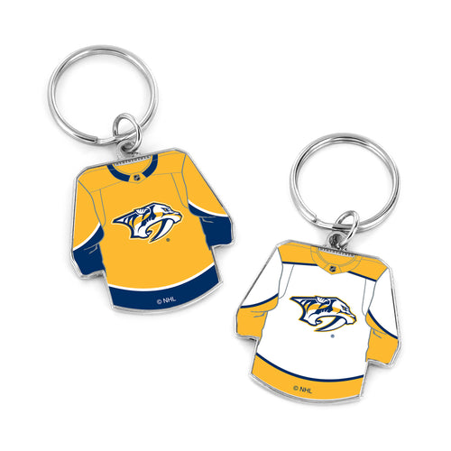 WHOLESALE NASHVILLE PREDATORS REVERSIBLE HOME/AWAY JERSEY KEYCHAIN