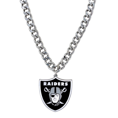 WHOLESALE LAS VEGAS RAIDERS HEAVYWEIGHT TEAM LOGO NECKLACE