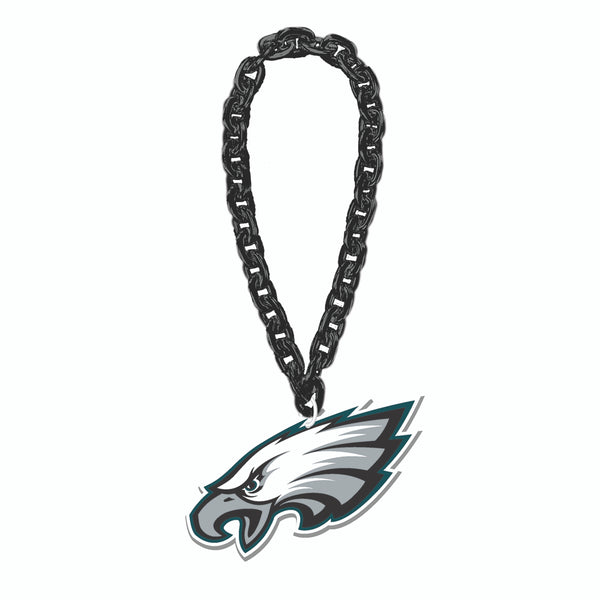 WHOLESALE PHILADELPHIA EAGLES HEAD (BLACK) FAN CHAIN