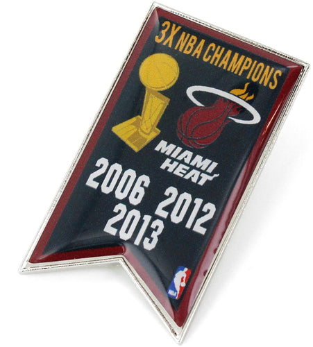MIAMI HEAT CHAMPIONSHIP BANNER PIN (SP)