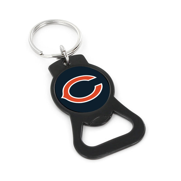 CHICAGO BEARS (BLACK) BOTTLE OPENER KEYCHAIN