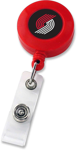 WHOLESALE PORTLAND TRAIL BLAZERS RETRACTABLE BADGE HOLDER BLACK (NE)
