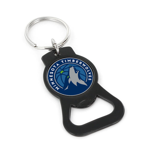 WHOLESALE MINNESOTA TIMBERWOLVES (BLACK) BOTTLE OPENER KEYCHAIN