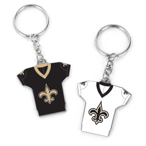 WHOLESALE NEW ORLEANS SAINTS REVERSIBLE HOME/AWAY JERSEY KEYCHAIN