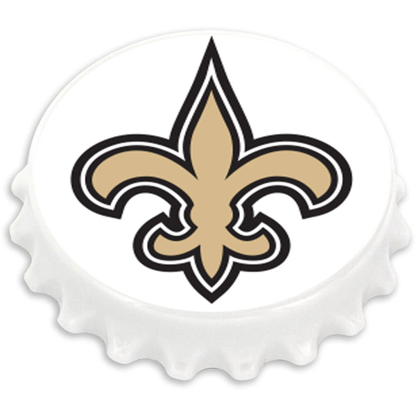 WHOLESALE NEW ORLEANS SAINTS BOTTLE CAP OPENER MAGNET (OC)