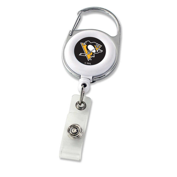 WHOLESALE PITTSBURGH PENGUINS DELUXE CLIP BADGE REEL
