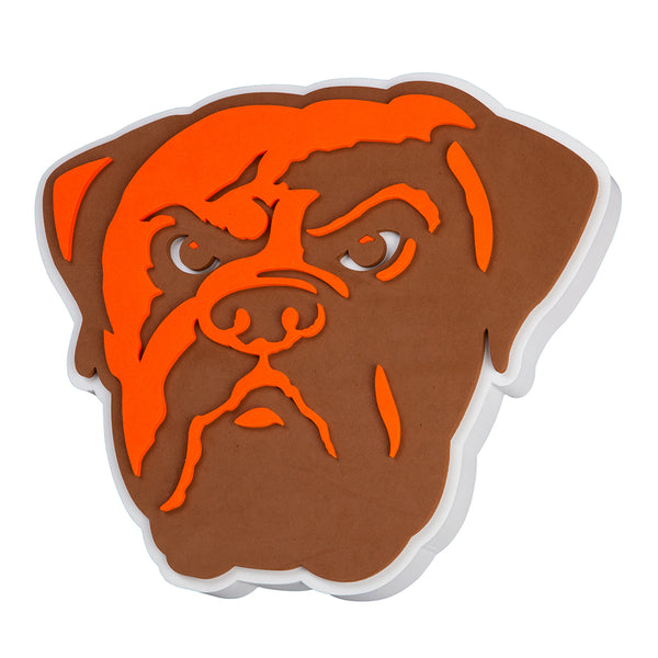 WHOLESALE CLEVELAND BROWNS DAWG THROWBACK WALL SIGN