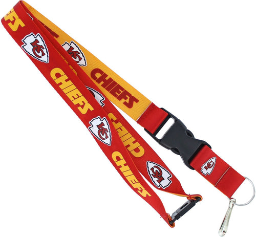 KANSAS CITY CHIEFS (GOLD/RED) REVERSIBLE LANYARD