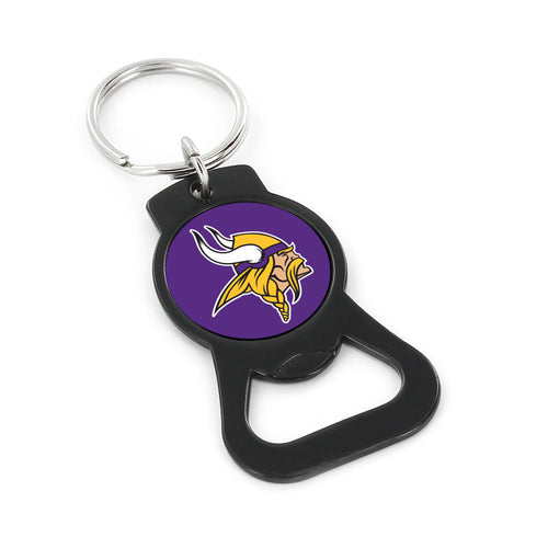 WHOLESALE MINNESOTA VIKINGS (BLACK) BOTTLE OPENER KEYCHAIN