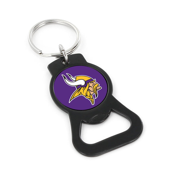 WHOLESALE MINNESOTA VIKINGS (BLACK) BOTTLE OPENER KEYCHAIN