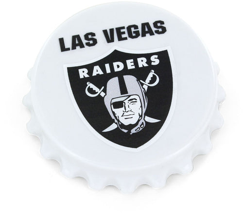 WHOLESALE LAS VEGAS RAIDERS "LV" BOTTLE CAP BOTTLE OPENER MAGNET (OC)