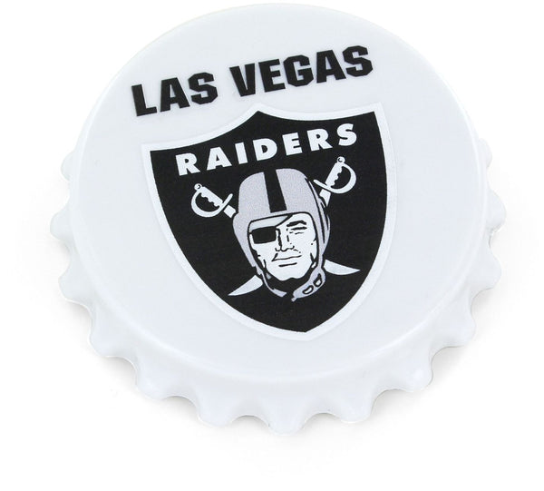 WHOLESALE LAS VEGAS RAIDERS "LV" BOTTLE CAP BOTTLE OPENER MAGNET (OC)
