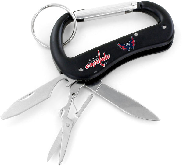 WHOLESALE WASHINGTON CAPITALS CARABINER MULTI TOOL KEYCHAIN (SP)